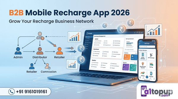 B2B Mobile Recharge App 2026 - Complete Wholesale Recharge Solution
