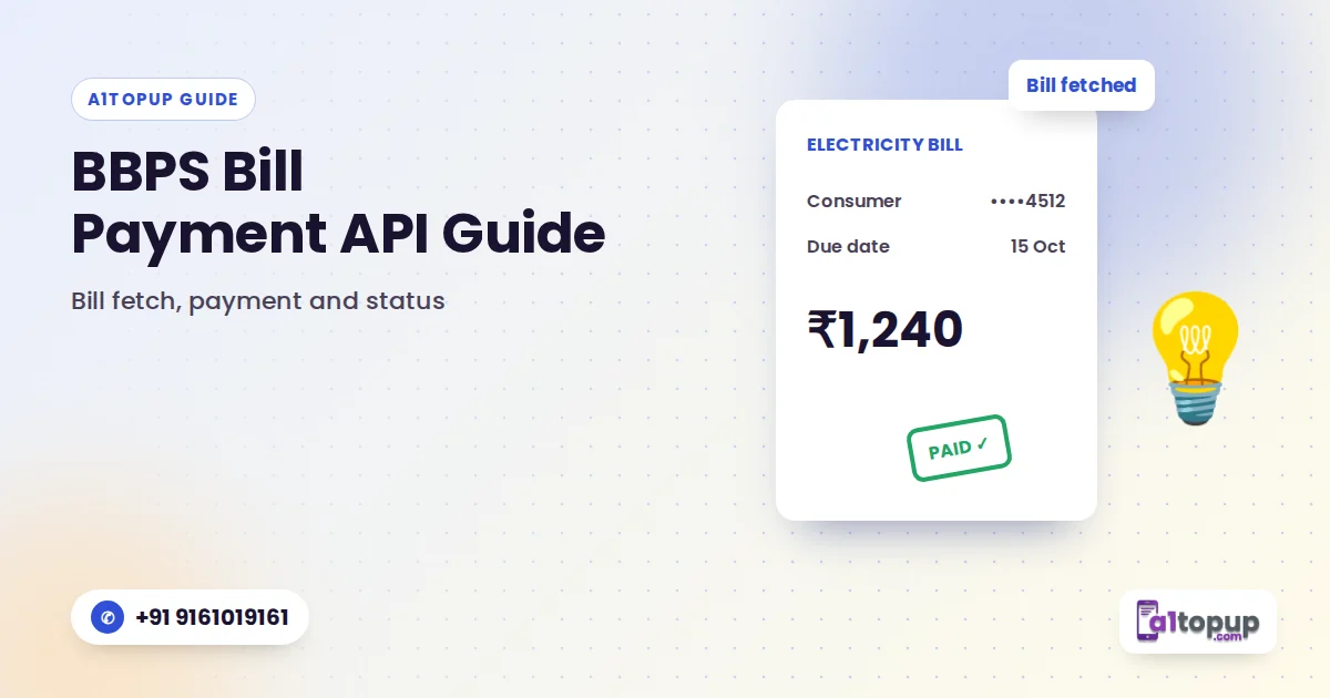 BBPS bill payment API guide