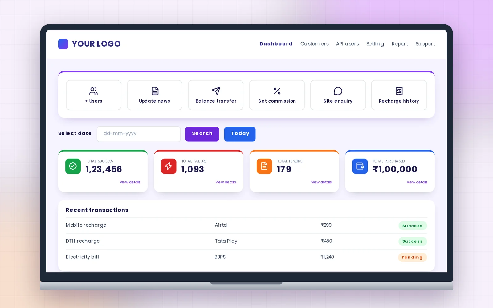 White Label Dashboard