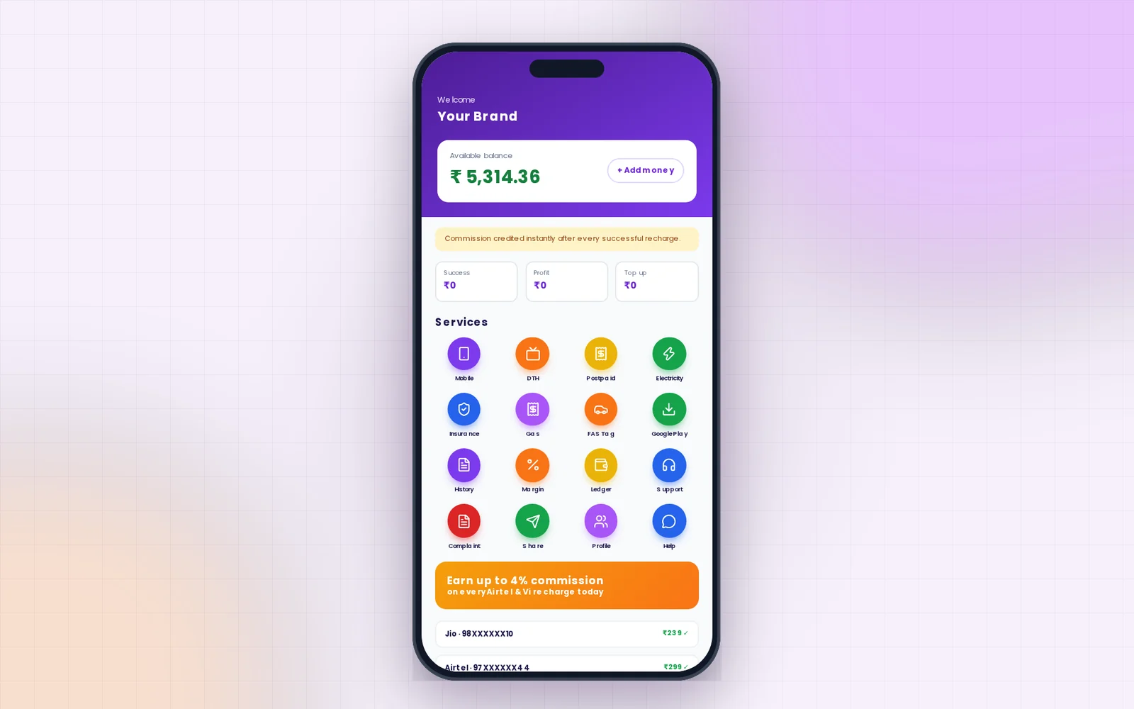 White Label Mobile App