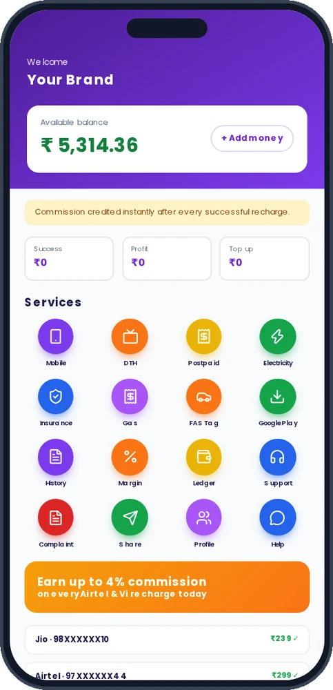 A1Topup retailer app